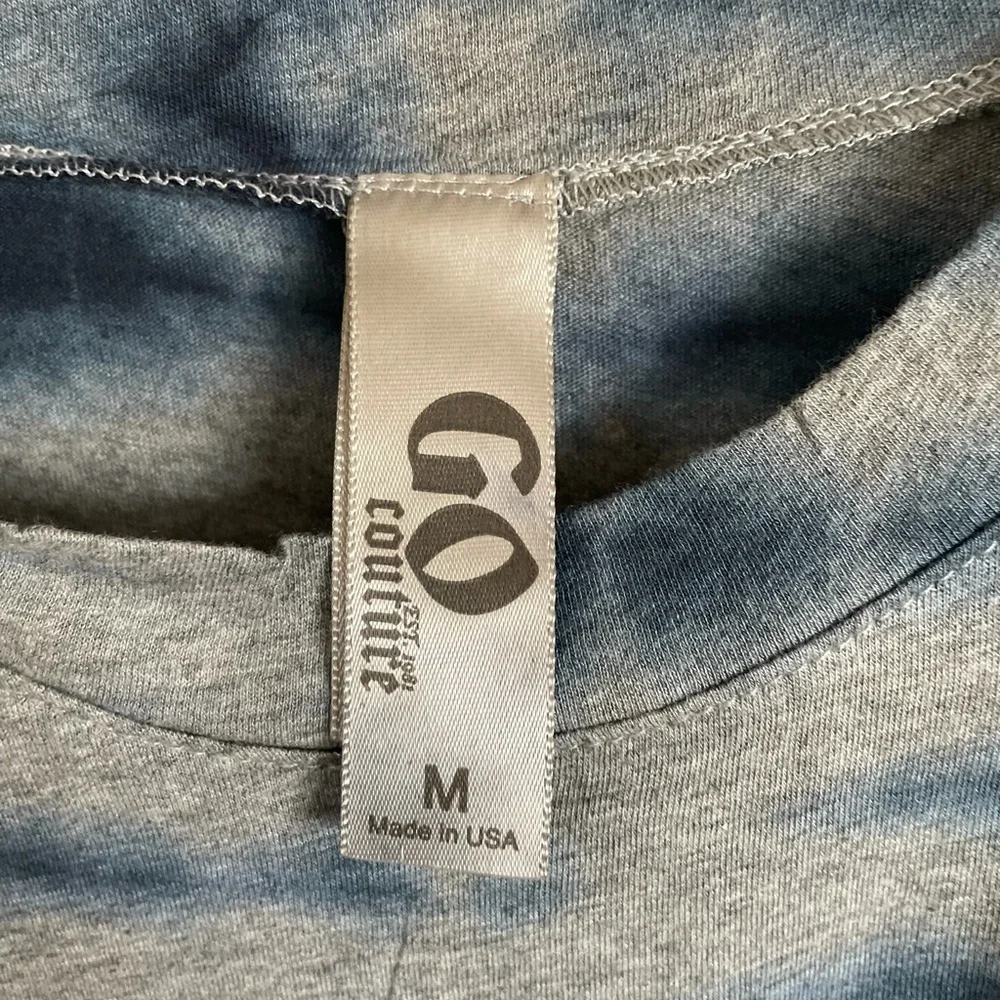 Go Couture Tie Dye Lightweight Cold Shoulder Blouse - Size M - Picture 5 of 12